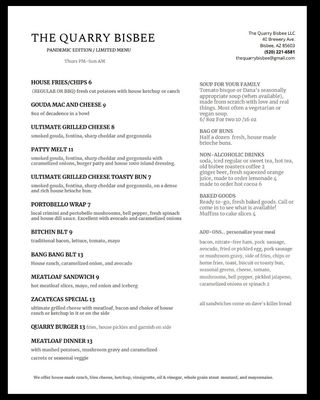 Menu photo 6 The Quarry Bisbee Bisbee, AZ Menu photo 6 The Quarry Bisbee Bisbee, AZ