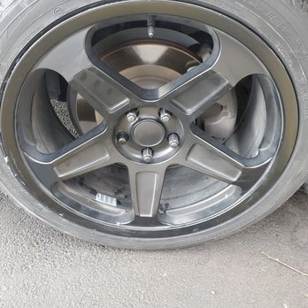 Discount Tire - Black rims full of residue and that ugly silver balance right where u can see it. Eyesore!! - Tires Near Me - Reno, Nevada Discount Tire - Black rims full of residue and that ugly silver balance right where u can see it. Eyesore!! - Tires Near Me - Reno, Nevada