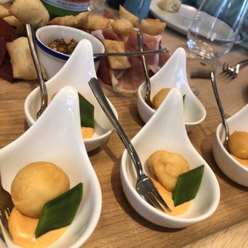 Sagra Rooftop - Fried cheese with ketchup sauce? - Italian Near Me - Venezia, VE