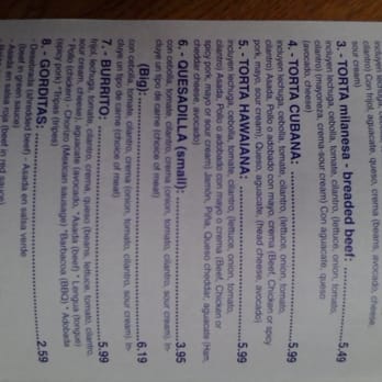 Taqueria La Sierra - Menu - Mexican Near Me - Aurora, Illinois