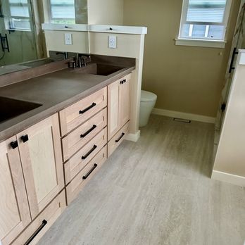 Cascade Cabinets - Vanity with countertop installed - General Contractors Near Me - Marysville, Washington