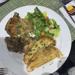 whole chicken with side of salad whole chicken with side of salad
