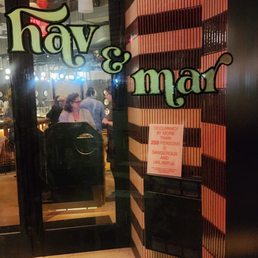 Exterior outside entrance of Hav & Mar by Marcus Samuelsson - Entrance - New York, New York Exterior outside entrance of Hav & Mar by Marcus Samuelsson - Entrance - New York, New York