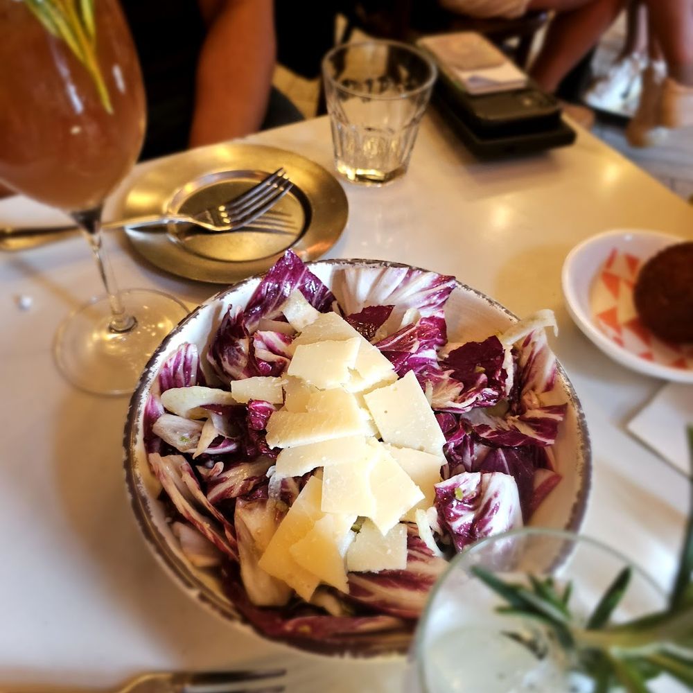 Trapizzino - Endive & Radicchio Salad- Fennel, grana padano, pine nut vinaigrette $17. Good portion, a tad boring - Italian Near Me - New York, New York Trapizzino - Endive & Radicchio Salad- Fennel, grana padano, pine nut vinaigrette $17. Good portion, a tad boring - Italian Near Me - New York, New York