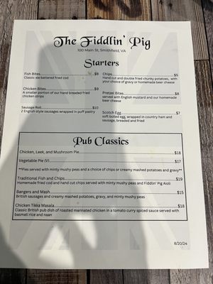 Menu photo 8 The Fiddlin Pig Smithfield, VA Menu photo 8 The Fiddlin Pig Smithfield, VA