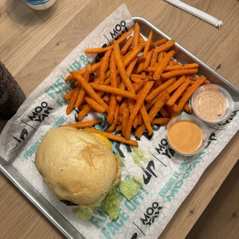 MOOYAH Burgers, Fries & Shakes - Double Diablo & Personal Sweet Potato Fries - Burgers Near Me - Livermore, California MOOYAH Burgers, Fries & Shakes - Double Diablo & Personal Sweet Potato Fries - Burgers Near Me - Livermore, California