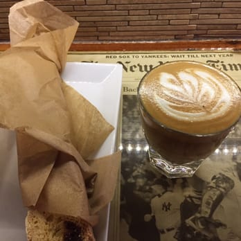 Thinking Cup - Cortado with anise-fig biscotto. - Coffee & Tea Near Me - Boston, Massachusetts Thinking Cup - Cortado with anise-fig biscotto. - Coffee & Tea Near Me - Boston, Massachusetts