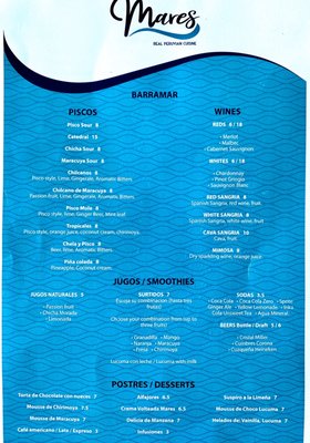 Menu photo 5 Mares Real Peruvian Cuisine Orlando, FL