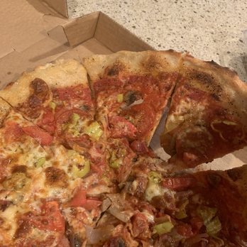 Gianni's Pizza - Tearing with toppings sliding off - Pizza Near Me - Oceanside, California