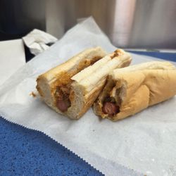 Ann's Dari Creme - Yummy dogs. Filling my stomach. So happy at dinner time