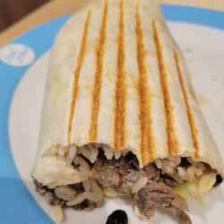 Pandos - Inside of "burrito". Ummm, no thanks.