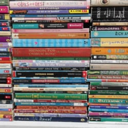Stack of books at Book Sale