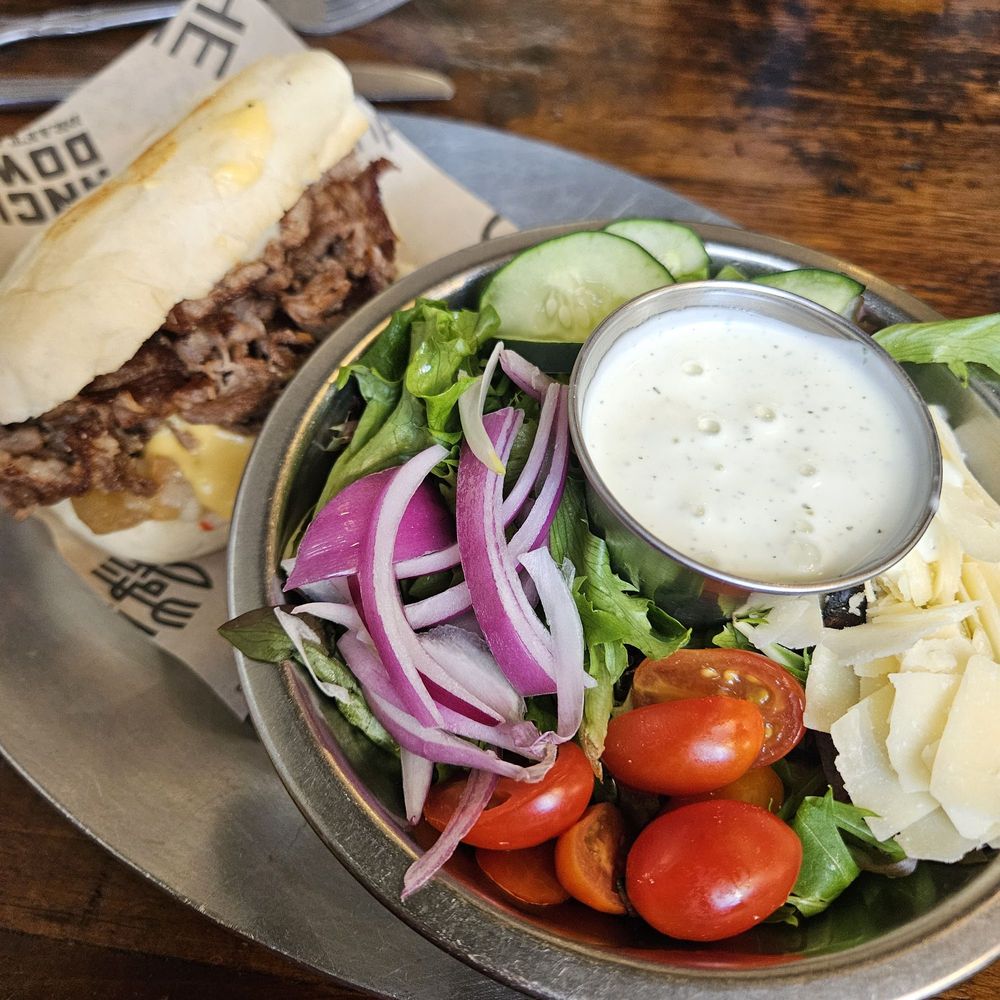 The Mule - Half Philly and Garden salad. - Bars Near Me - Oklahoma City, Oklahoma The Mule - Half Philly and Garden salad. - Bars Near Me - Oklahoma City, Oklahoma