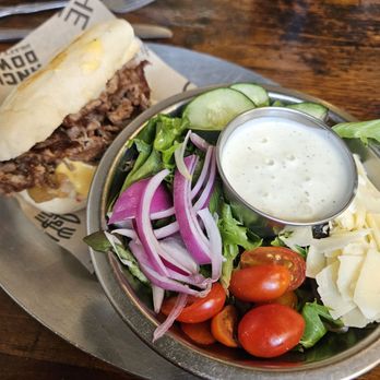 The Mule - Half Philly and Garden salad. - Bars Near Me - Oklahoma City, Oklahoma The Mule - Half Philly and Garden salad. - Bars Near Me - Oklahoma City, Oklahoma
