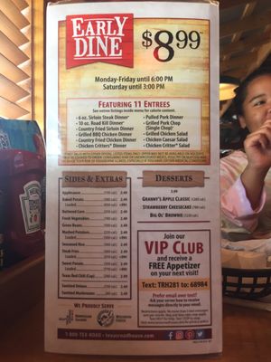 Menu photo 1 Texas Roadhouse Kentwood, MI