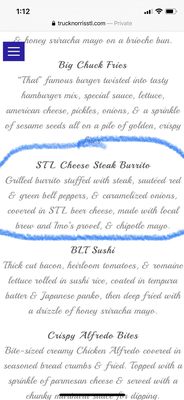 Menu photo 6 Truck Norris Ellisville, MO Menu photo 6 Truck Norris Ellisville, MO