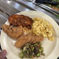 Skyway Cafe - Chicken tenders and unknown veggies.