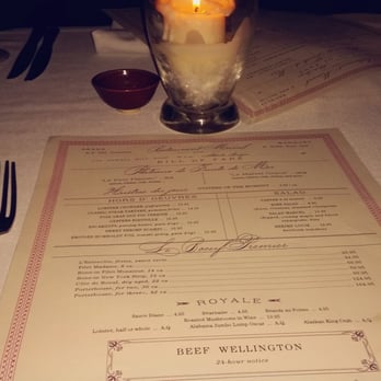Marcel - Table setting and menu - Steakhouses Near Me - Atlanta, Georgia