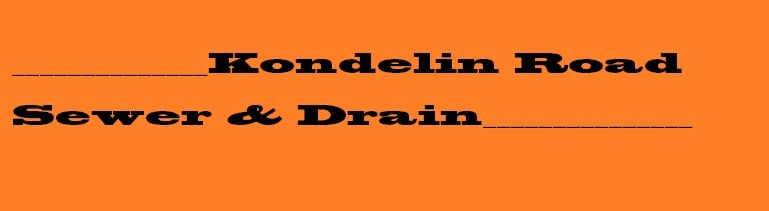 Slide of Kondelin Road Sewer & Drain