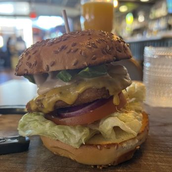 Dellepiane - Vegan fried chicken sandwich (vegan chicken brand is Tindle) - Burgers Near Me - Sedona, Arizona Dellepiane - Vegan fried chicken sandwich (vegan chicken brand is Tindle) - Burgers Near Me - Sedona, Arizona