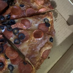 Burnt pizza