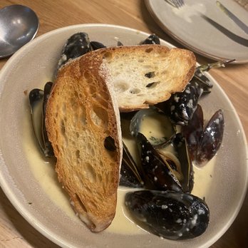 Vinya Table - Mussels in the most delicious creamy broth. Favorite dish - Wine Bars Near Me - Coral Gables, Florida Vinya Table - Mussels in the most delicious creamy broth. Favorite dish - Wine Bars Near Me - Coral Gables, Florida
