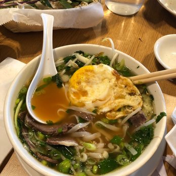 Pho Nguyen - Fried egg with beef tenderloin pho. - Vietnamese Near Me - Houston, Texas Pho Nguyen - Fried egg with beef tenderloin pho. - Vietnamese Near Me - Houston, Texas