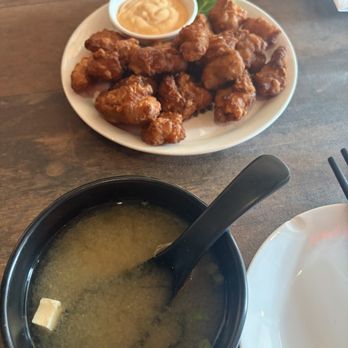AMORE Sushi - Chicken Karaage & Miso soup - Japanese Near Me - Chicago, Illinois
