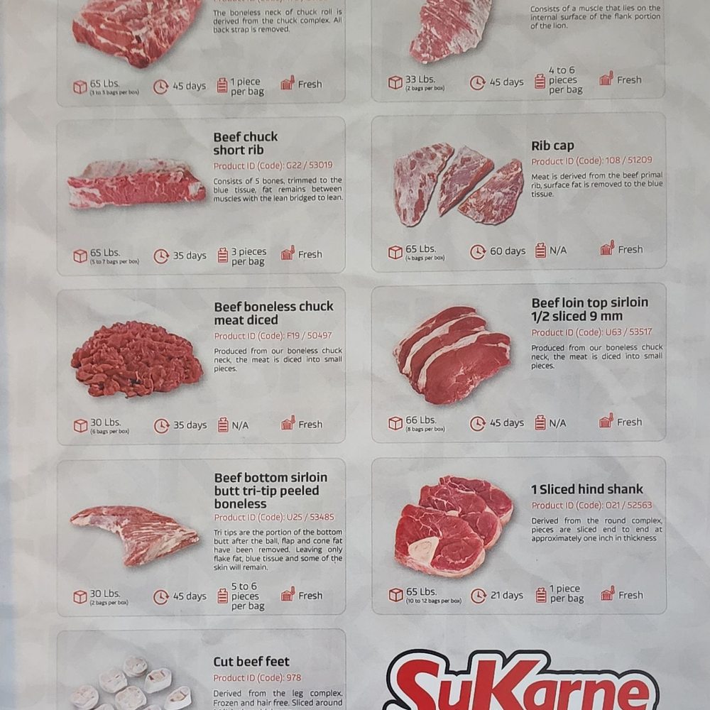 SuKarne - Brochure - lbs per box - Meat Shops Near Me - Los Angeles, California SuKarne - Brochure - lbs per box - Meat Shops Near Me - Los Angeles, California