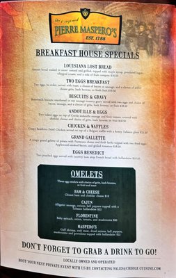 Menu photo 7 The Original Pierre Maspero's New Orleans, LA Menu photo 7 The Original Pierre Maspero's New Orleans, LA