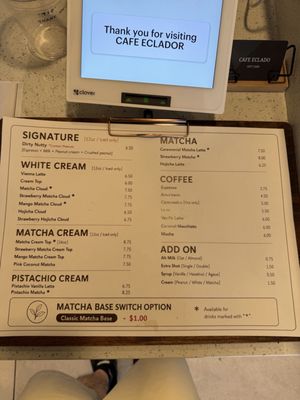 Menu photo 1 Cafe Eclado Artesia, CA