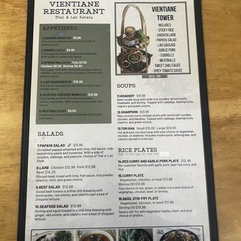 Vientiane Restaurant - Menu (as of 03/27/25) - Thai Near Me - West Sacramento, California Vientiane Restaurant - Menu (as of 03/27/25) - Thai Near Me - West Sacramento, California