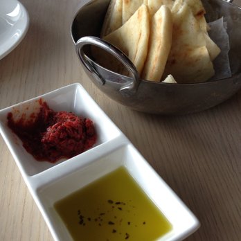 Cava Mezze - Olney - Pita with Olive Oil and Harissa - Mediterranean Near Me - Olney, Maryland Cava Mezze - Olney - Pita with Olive Oil and Harissa - Mediterranean Near Me - Olney, Maryland