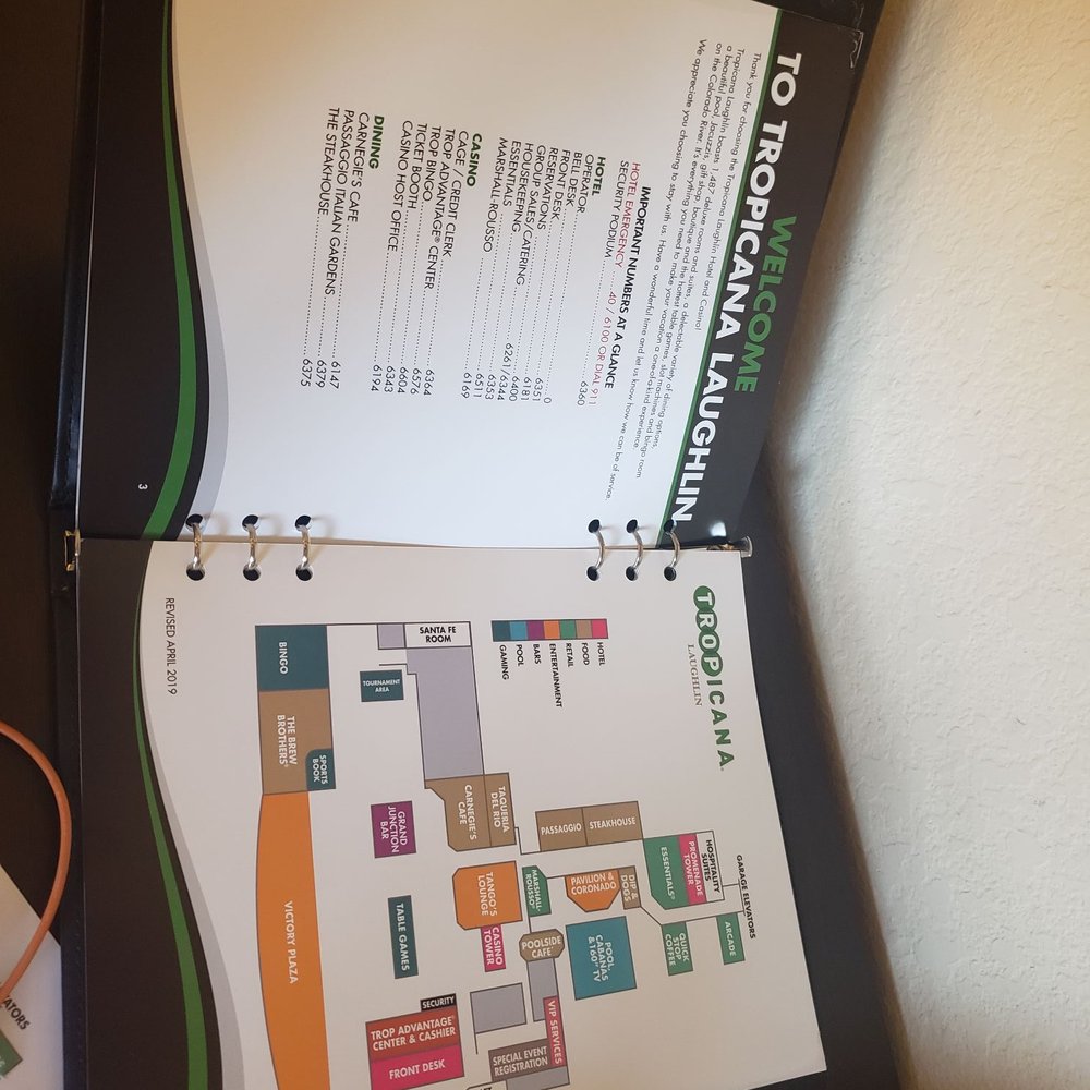 Tropicana Laughlin - A Caesars Rewards Destination - Not sure what this stuff is all over the guest services book. Obviously not cleaned though. - Hotels Near Me - Laughlin, Nevada