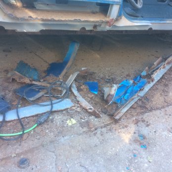 Blagg Body Shop - Rocker panel repair started - Body Shops Near Me - Derby, Kansas