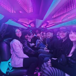 Exotic Limo - All my friends posing for my birthday