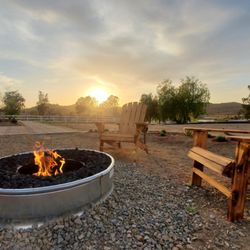 Pavey's Handyman Solutions - New Gas Firepit install!   Outdoor Gas Firepit. Handyman in Sage and Temecula!