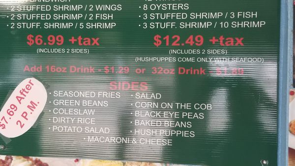 Menu photo 6 Captain La Fish and Chicken Bossier City, LA