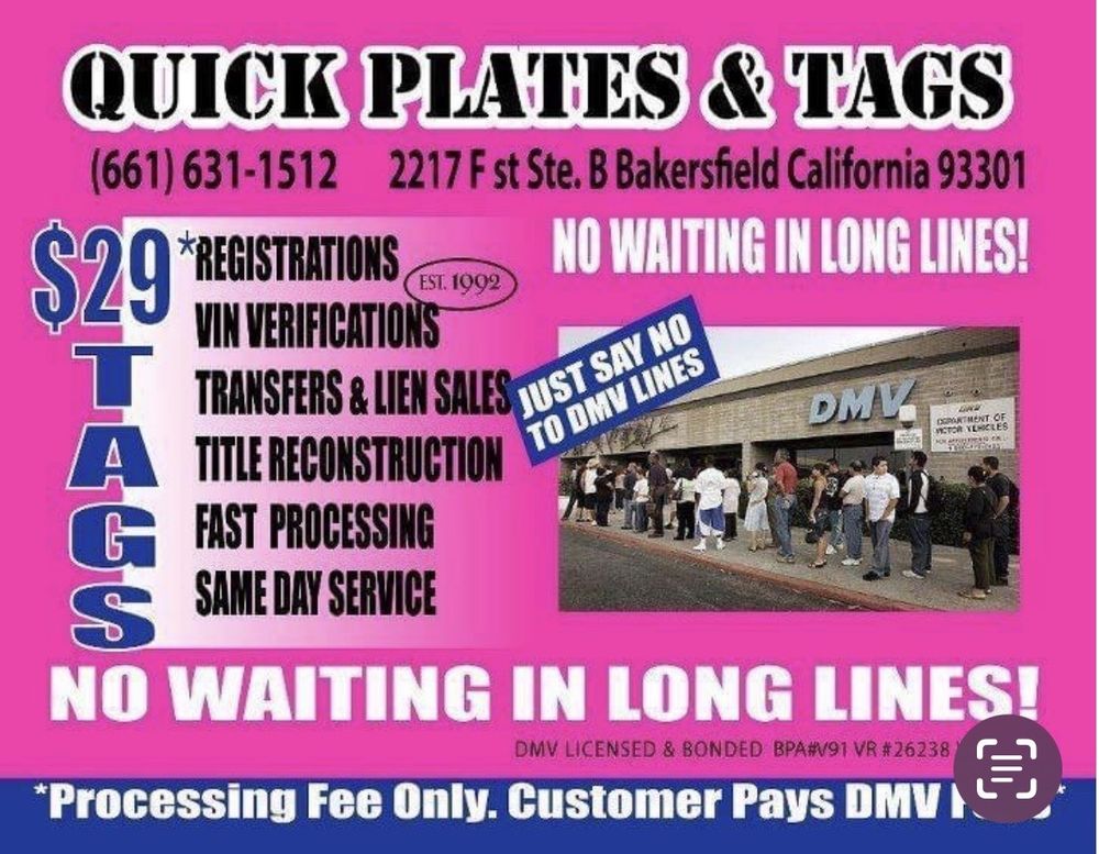 QUICK PLATES & TAGS 2 Updated August 2024 16 Photos & 10 Reviews