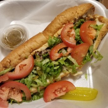 Isabella's Pizza - Steak sub without onions served with house Italian dressing - Pizza Near Me - Bartlett, Tennessee