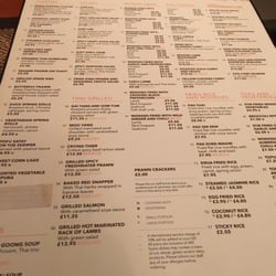 Huge menu
