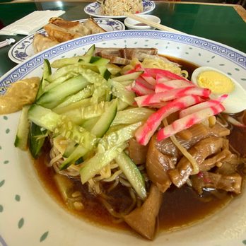 Ezogiku - Cold Noodle, fresh vegetables topping and cold ponzu sauce drizzle. - Ramen Near Me - Aiea, Hawaii Ezogiku - Cold Noodle, fresh vegetables topping and cold ponzu sauce drizzle. - Ramen Near Me - Aiea, Hawaii