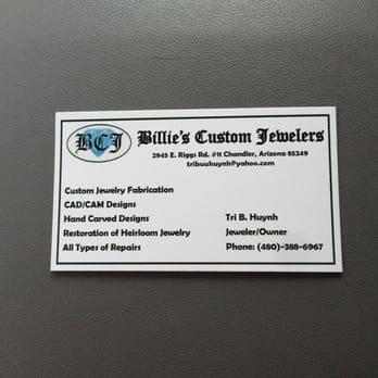 Billie's Custom Jewelers - Jewelry Near Me - Chandler, Arizona