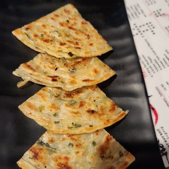 Khan Skewer Restaurant - Onion Pancakes, 4 per order. - Barbeque Near Me - Honolulu, Hawaii Khan Skewer Restaurant - Onion Pancakes, 4 per order. - Barbeque Near Me - Honolulu, Hawaii