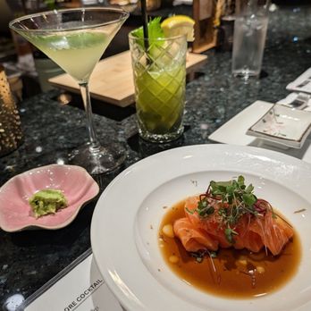 Komé - Salmon Truffle Ponzu - Sushi Bars Near Me - Dallas, Texas Komé - Salmon Truffle Ponzu - Sushi Bars Near Me - Dallas, Texas