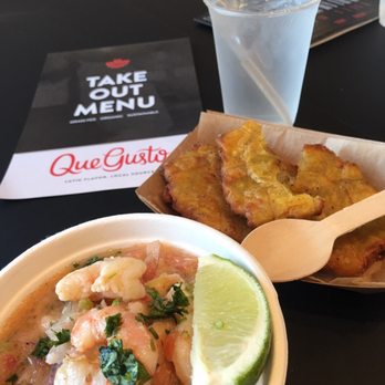 Que Gusto - Ceviche with Patacones - Latin American Near Me - Tulsa, Oklahoma Que Gusto - Ceviche with Patacones - Latin American Near Me - Tulsa, Oklahoma