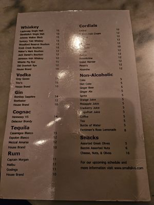 Menu photo 4 Mezzrow New York, NY