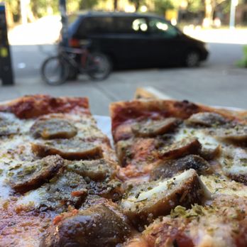 Roebling Pizza - The sausage pizza is amazing. The view is pretty great too!! - Pizza Near Me - Brooklyn, New York