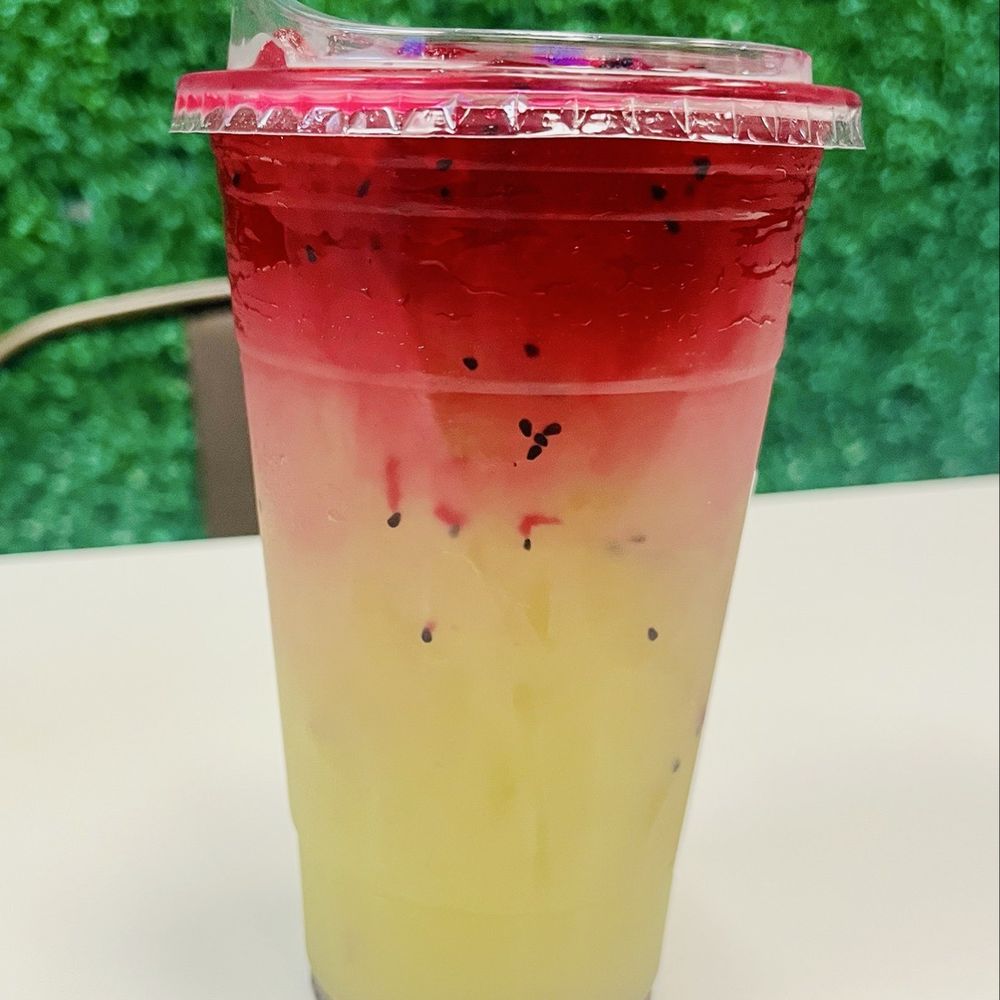 Beastea - Sugarcane juice freshly prepared, loaded with real fruit on top, for color contrast/added complexity. - Coffee & Tea Near Me - Santa Clara, California Beastea - Sugarcane juice freshly prepared, loaded with real fruit on top, for color contrast/added complexity. - Coffee & Tea Near Me - Santa Clara, California