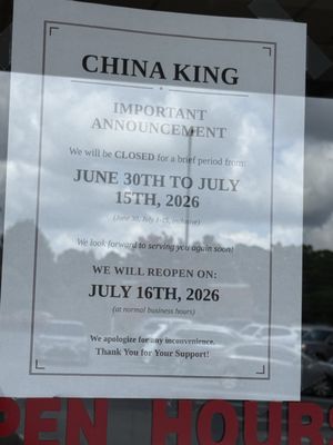 Menu photo 1 China King Lilburn, GA